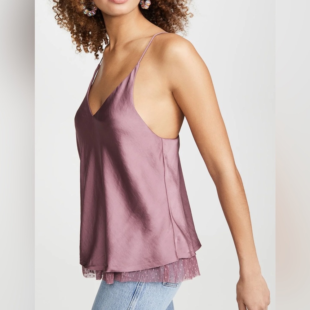 Free People One I Love Satin V-Neck Small